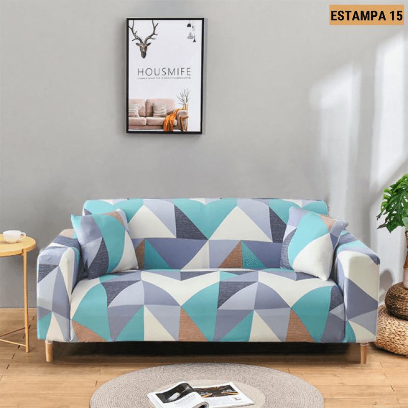 Capa de Sofá Mágica Estampada Magic Cover